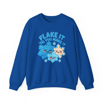 Flake It 'til You Make It Sweatshirt ❄️
